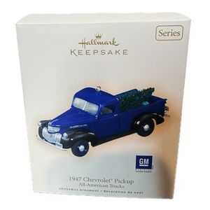 HALLMARK KEEPSAKE ORNAMENT 1947 CHEVROLET PICKUP #13 All-American Trucks ‘07 NEW